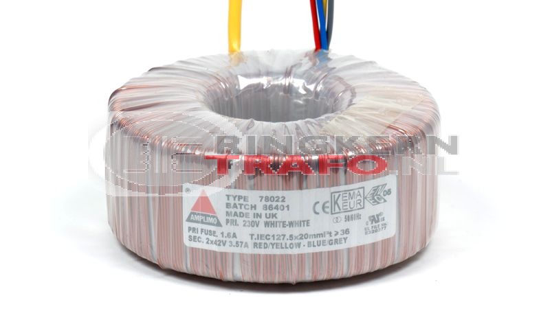 Ringkerntrafo 78022: 230V / 2x42V 300VA
