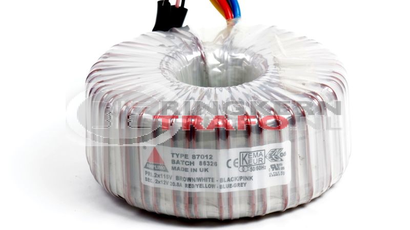 Ringkerntrafo 87012: 2x115V / 2x12V 500VA