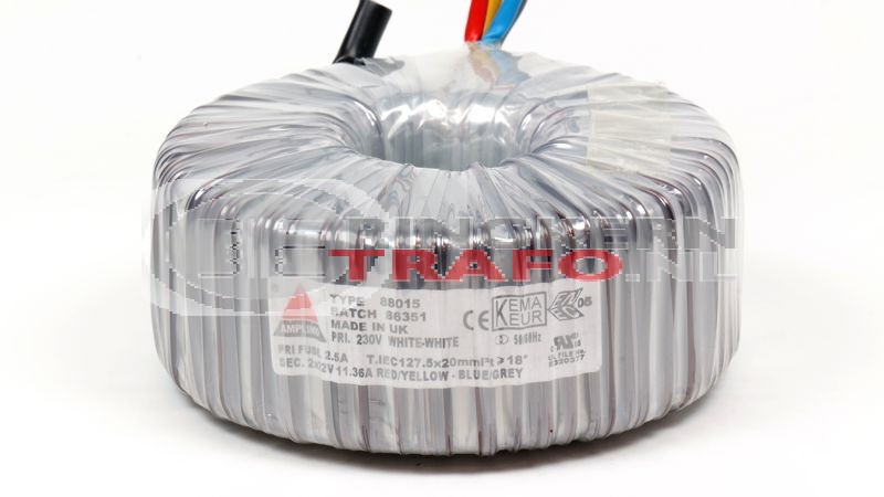 Ringkerntrafo 88015: 230V / 2x22V 500VA