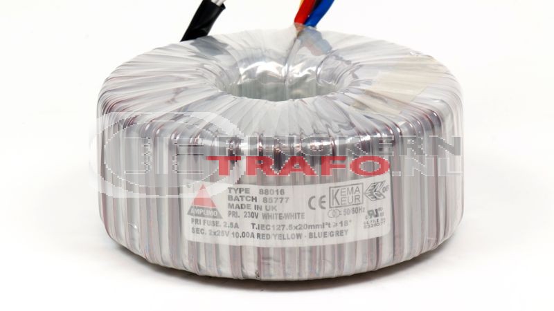 Ringkerntrafo 88016: 230V / 2x25V 500VA