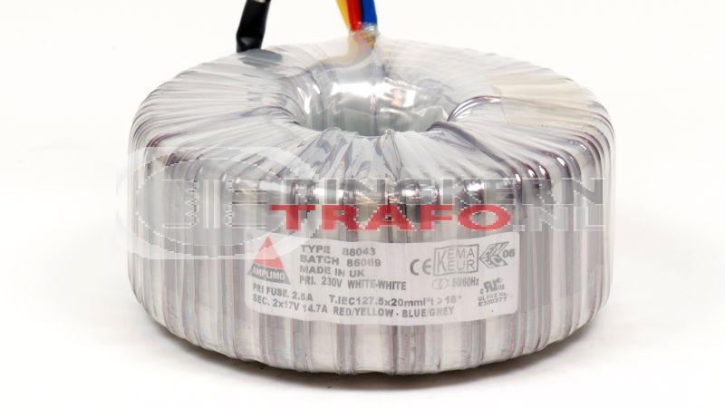 Ringkerntrafo 88043: 230V / 2x17V 500VA