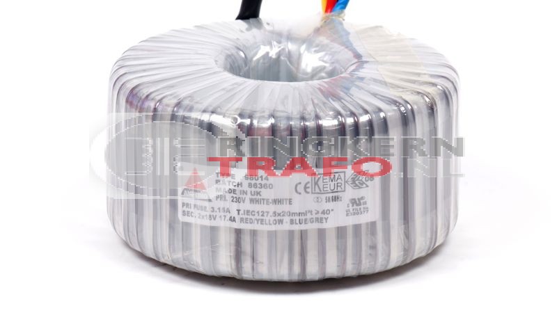 Ringkerntrafo 98014: 230V / 2x18V 625VA