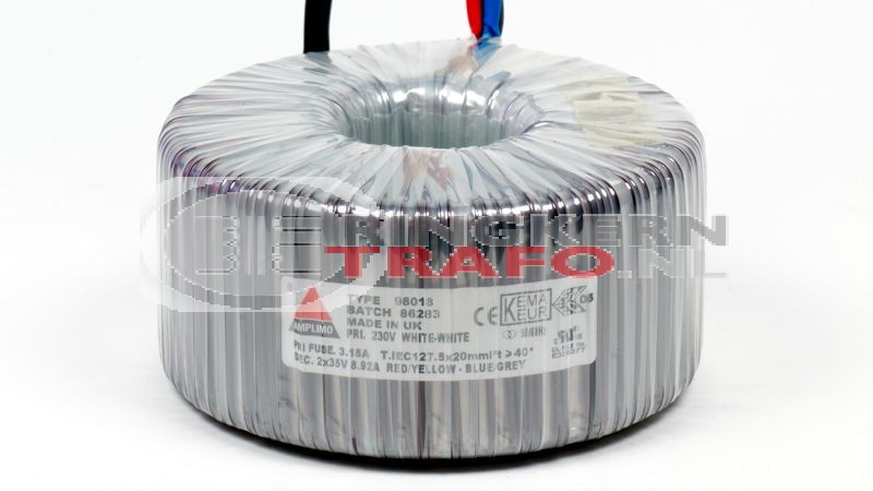 Ringkerntrafo 98018: 230V / 2x35V 625VA