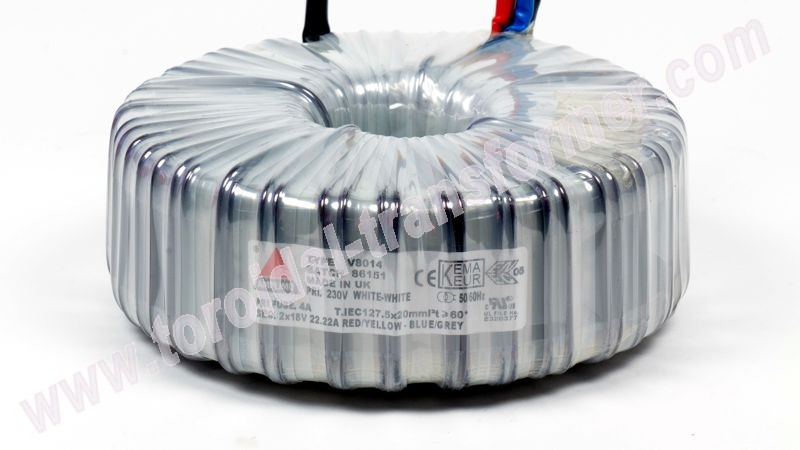 Ringkerntrafo V8014: 230V / 2x18V 800VA