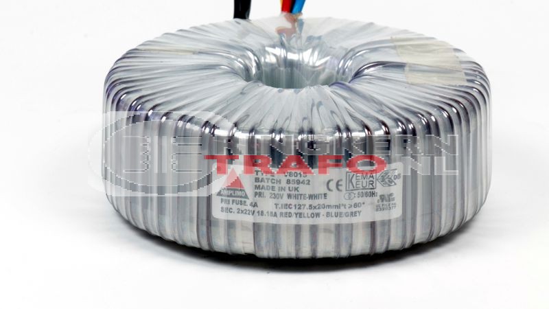 Ringkerntrafo V8015: 230V / 2x22V 800VA