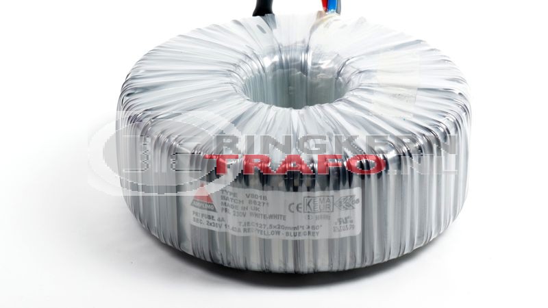 Ringkerntrafo V8018: 230V / 2x35V 800VA