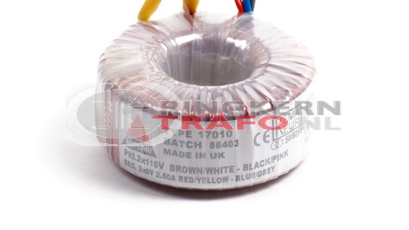 Ringkerntrafo 17010: 2x115V / 2x6V 30VA