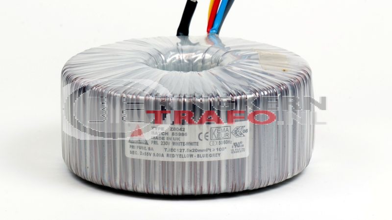 Ringkerntrafo Z8042: 230V / 2x55V 1000VA