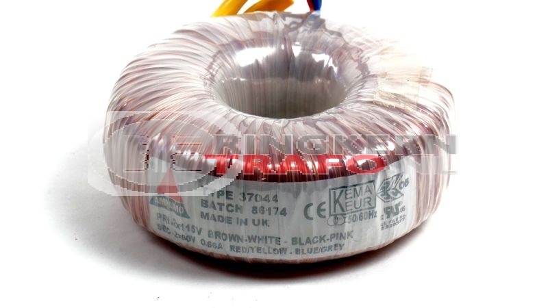 Ringkerntrafo 37044: 2x115V / 2x60V 80VA
