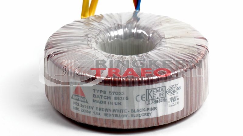 Ringkerntrafo 57033: 2x115V / 2x50V 160VA