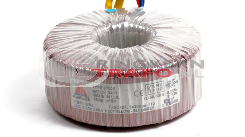 Ringkerntrafo 67022: 2x115V / 2x42V 225VA