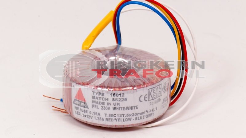 Ringkerntrafo 18012: 230V / 2x12V 30VA