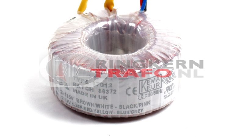 Ringkerntrafo 17012: 2x115V / 2x12V 30VA
