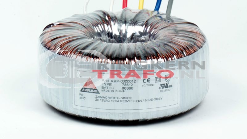 Ringkerntrafo 78612: 230V / 2x12V 300VA