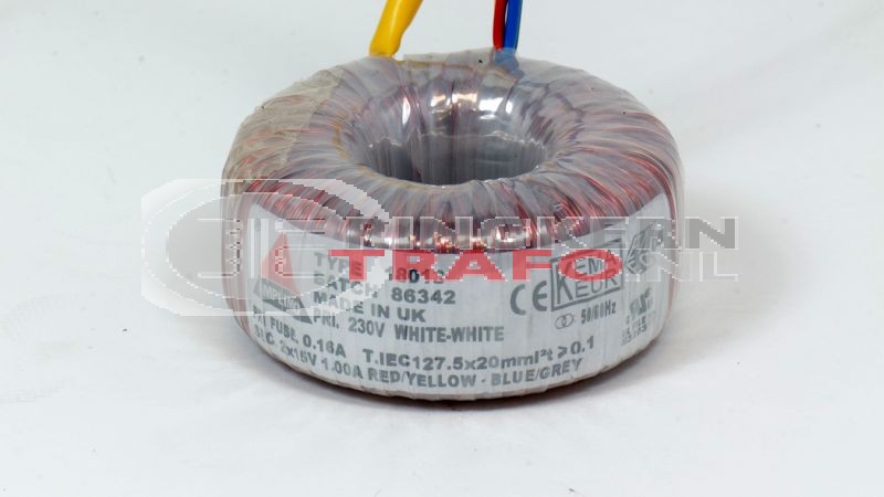 Ringkerntrafo 18013: 230V / 2x15V 30VA