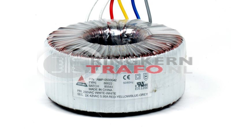 Ringkerntrafo 88622: 230V / 2x42V 500VA