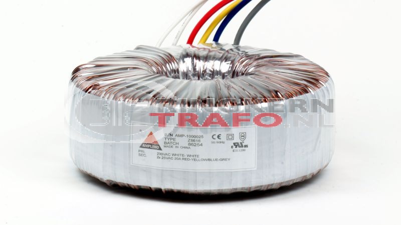 Ringkerntrafo Z8616: 230V / 2x25V 1000VA