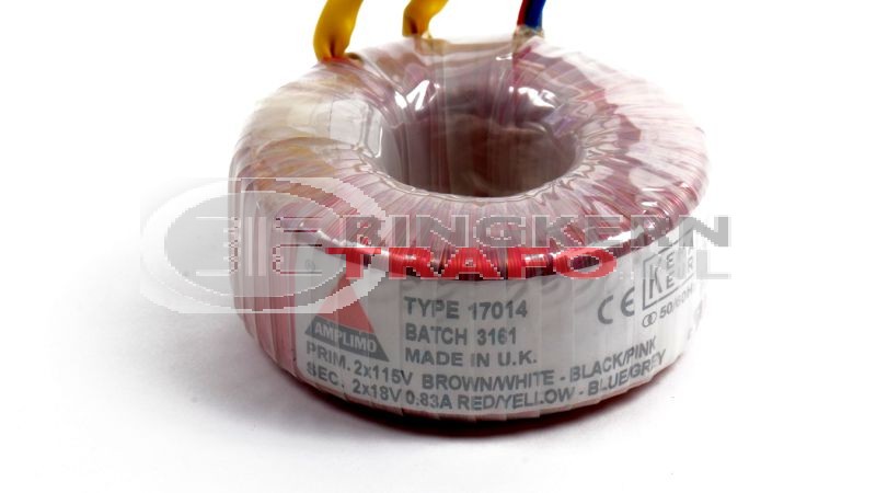 Ringkerntrafo 17014: 2x115V / 2x18V 30VA