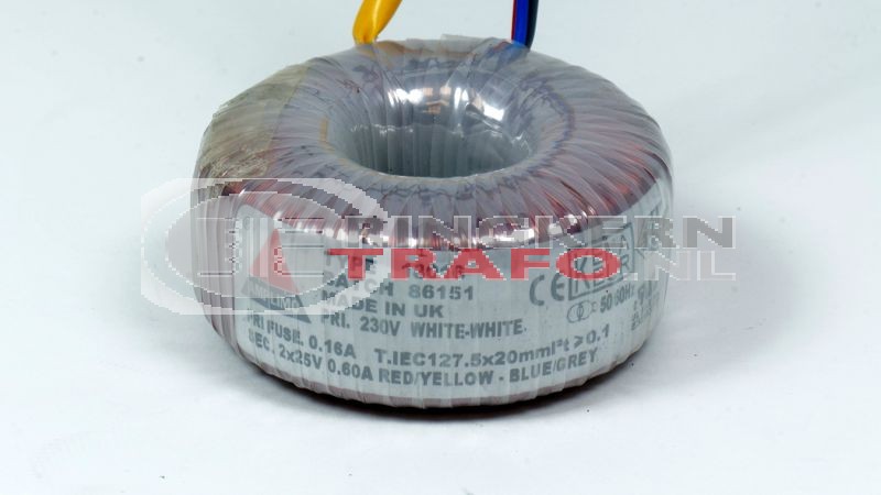 Ringkerntrafo 18016: 230V / 2x25V 30VA