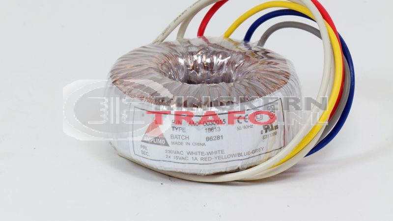 Ringkerntrafo 18612: 230V / 2x12V 30VA