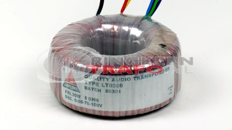 100V Lijntrafo 30W - 8ohm