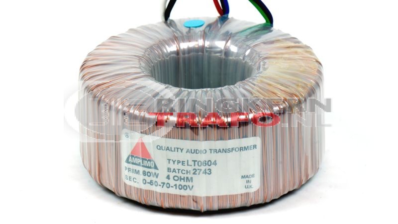 100V Lijntrafo 60W - 4ohm