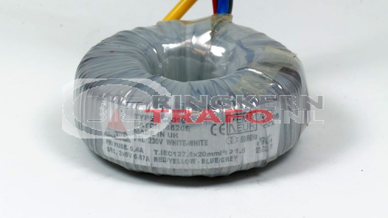 Ringkerntrafo 38010: 230V / 2x6V 80VA