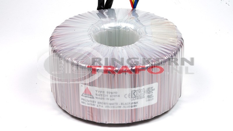 97070 scheidingstrafo 2x115V-2x115V 625VA
