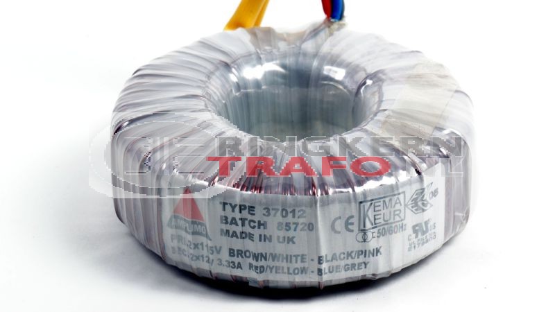 Ringkerntrafo 37012: 2x115V / 2x12V 80VA