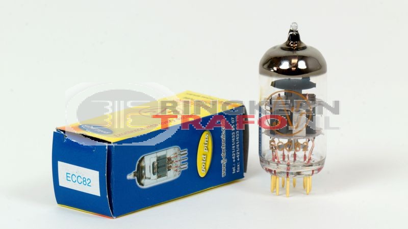 JJ 12AU7 - ECC82 GOLDPIN dubbeltriode
