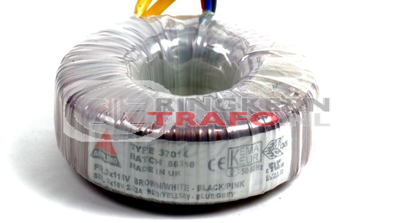 Ringkerntrafo 37014: 2x115V / 2x18V 80VA