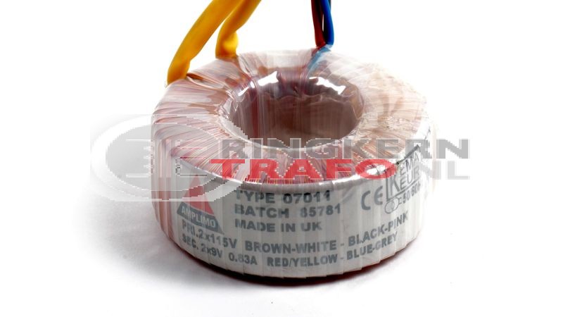 Ringkerntrafo 07011: 2x115V / 2x9V 15VA