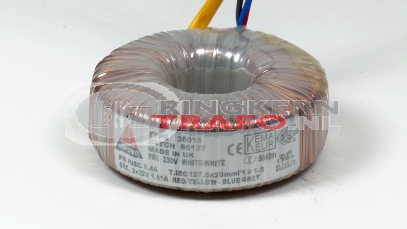 Ringkerntrafo 37015: 2x115V / 2x22V 80VA