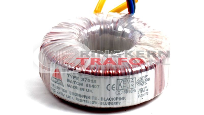 Ringkerntrafo 38015: 230V / 2x22V 80VA