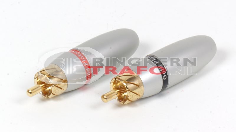 RCA connector verguld.