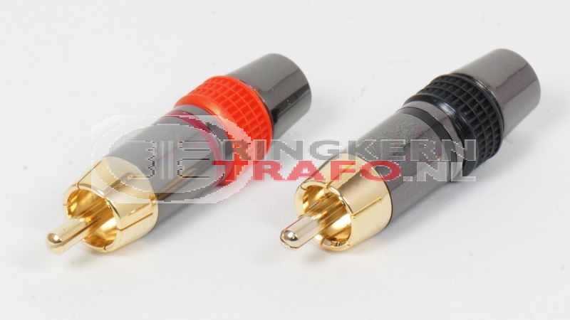 RCA plug verguld