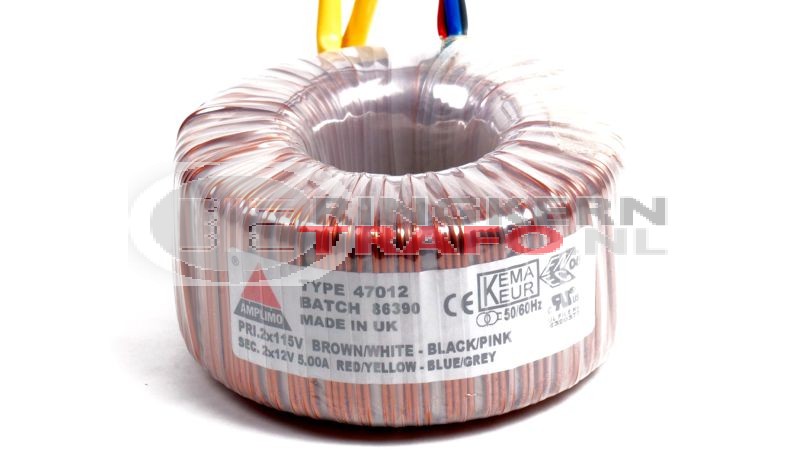 Ringkerntrafo 47012: 2x115V / 2x12V 80VA