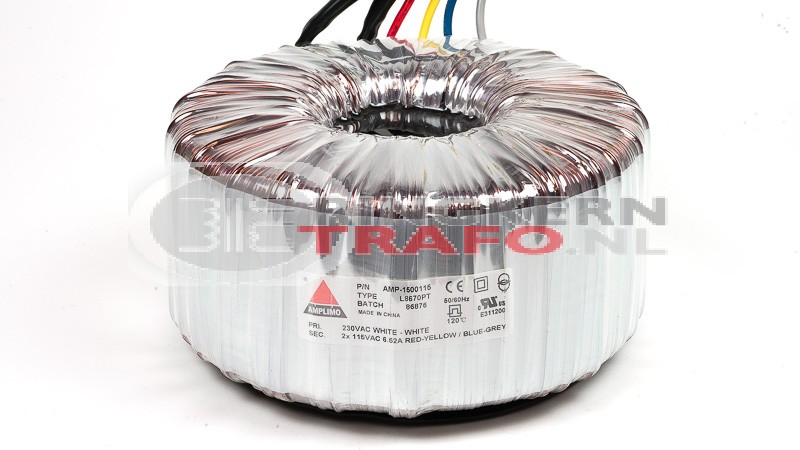 1500VA toroidal transformer 2x115V