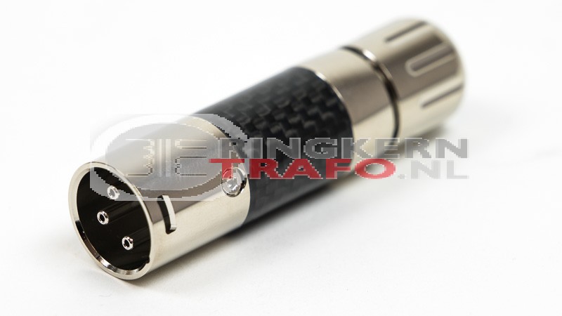 XLR connector Male, Rhodium plated