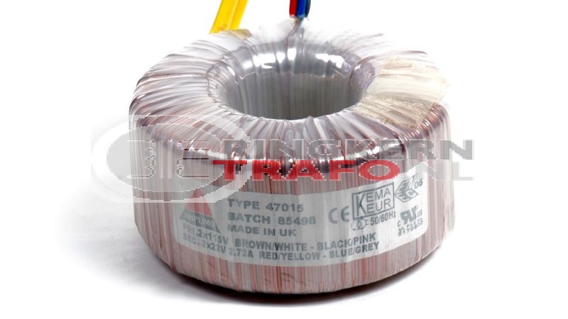 Ringkerntrafo 47015: 2x115V / 2x22V 120VA