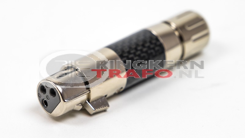 XLR connector FEMALE, Rhodium plated