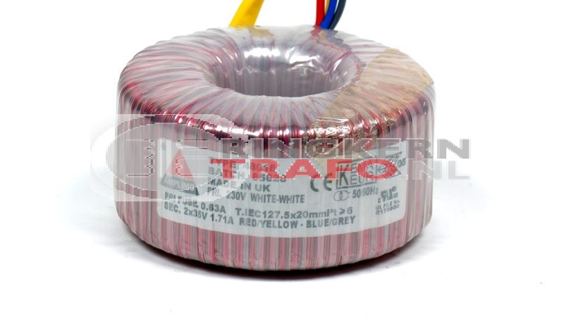 Ringkerntrafo 48018: 230V / 2x35V 120VA