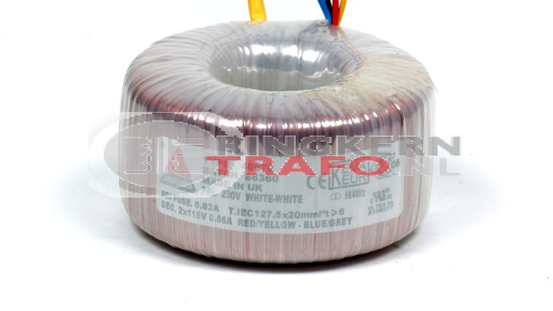 Ringkerntrafo 48070: 230V / 2x115V 120VA