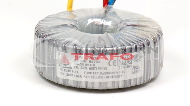 Ringkerntrafo 58011: 230V / 2x9V 160VA