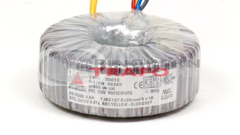 Ringkerntrafo 58012: 230V / 2x12V 160VA