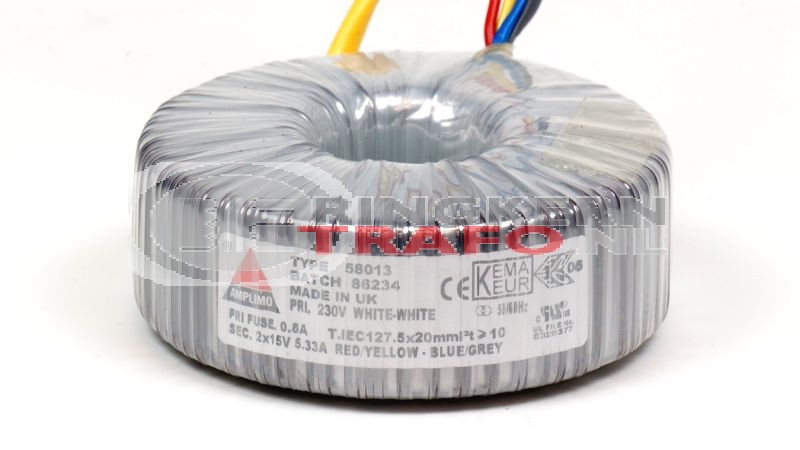 Ringkerntrafo 58013: 230V / 2x15V 160VA