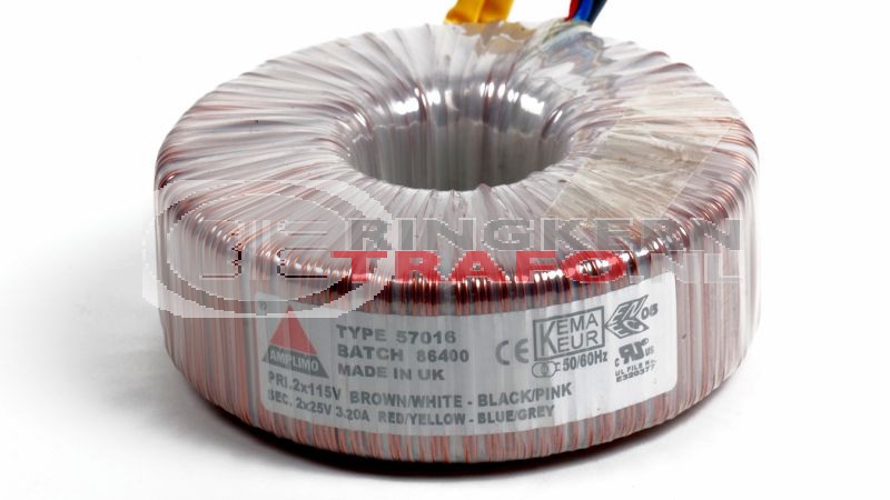Ringkerntrafo 57016: 2x115V / 2x25V 160VA