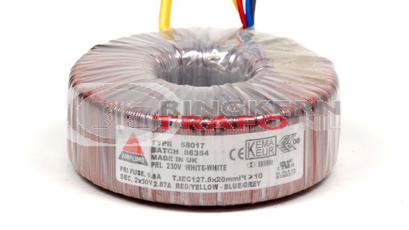Ringkerntrafo 58017: 230V / 2x30V 160VA