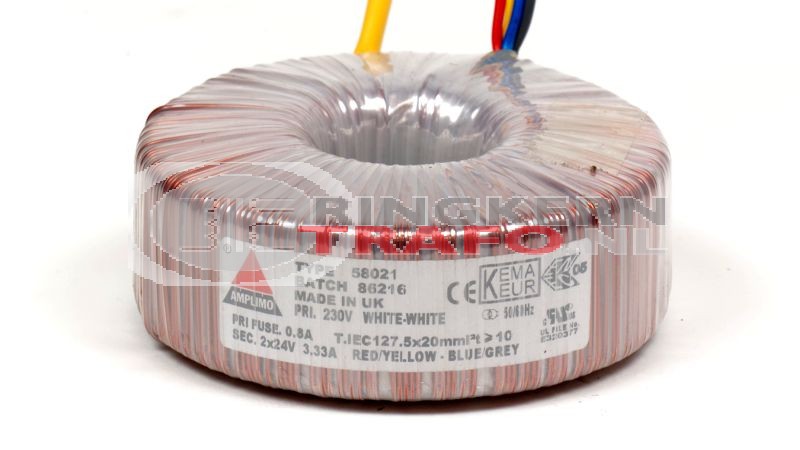 Ringkerntrafo 58021: 230V / 2x24V 160VA