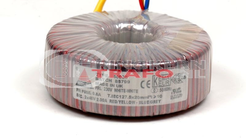 Ringkerntrafo 58026: 230V / 2x40V 160VA